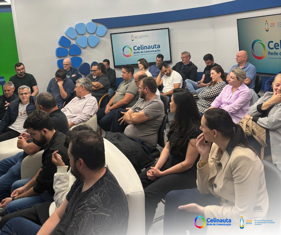 Frei Gustavo Medella destaca o papel do jornalista na promoção da verdade e da união durante encontro com comunicadores da Rede Celinauta