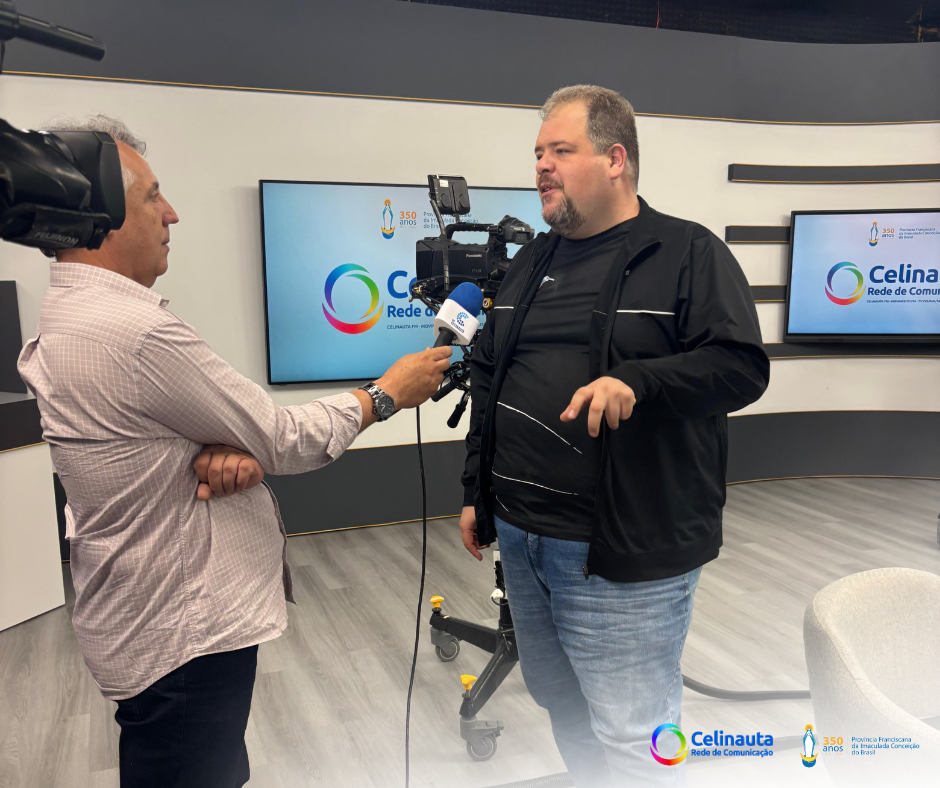 Frei Gustavo Medella destaca o papel do jornalista na promoção da verdade e da união durante encontro com comunicadores da Rede Celinauta